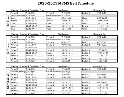 columbia-elementary-school-district-bell-schedules